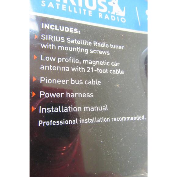 SIRIUS CONNECT PIONEER COMPATIBLE SATELLITE RADIO TUNER SIR-PNR2 Sealed Unopened - Picture 4 of 8